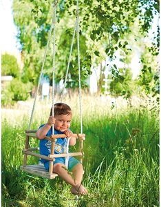 Playtastic, Playtastic Kleinkinder-Schaukelsitz aus Holz, Kleinkinder-Schaukelsitz aus Holz