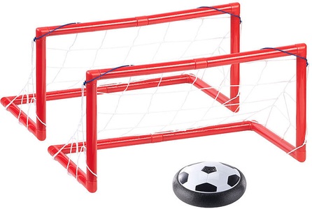 Playtastic, Playtastic Luftkissen-Indoor-Fussball, LEDs, Möbelschutz, 2 Tore, Batteriebetrieb, Luftkissen-Indoor-Fußball, LEDs, Möbelschutz, 2 Tore, Batteriebetrieb