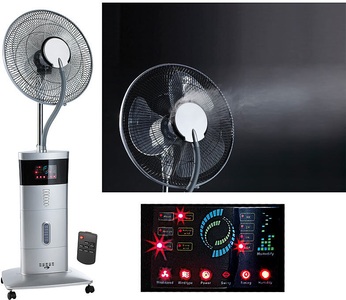 Sichler Haushaltsgeräte, Sichler Haushaltsgeräte Stand-Ventilator VT-441.S, mit Ultraschall-Sprühnebel & Fernbedienung, Stand-Ventilator VT-441.S, mit Ultraschall-Sprühnebel & Fernbedienung