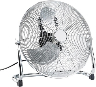 Sichler Haushaltsgeräte, Sichler Haushaltsgeräte Vollmetall-Bodenventilator, 3 Geschwindigkeitsstufen, 100 W, Ø 45 cm, Vollmetall-Bodenventilator, 3 Geschwindigkeitsstufen, 100 W, Ø 45 cm