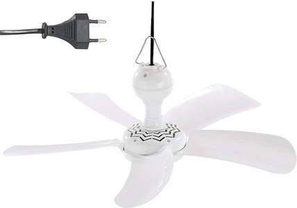 Sichler Haushaltsgeräte, Sichler Haushaltsgeräte Mobiler Decken-Ventilator VT-141.D mit Aufhänger, 41 cm, 9 W, Mobiler Decken-Ventilator VT-141.D mit Aufhänger, 41 cm, 9 W