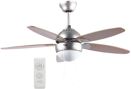 Sichler Haushaltsgeräte, Sichler Haushaltsgeräte Deckenventilator VT-597 m. Holzflügeln, Beleuchtung, Fernbed., Ø 92 cm, Deckenventilator VT-597 m. Holzflügeln, Beleuchtung, Fernbed., Ø 92 cm