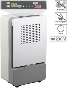 Sichler Haushaltsgeräte, Sichler Haushaltsgeräte Digitaler Luftentfeuchter mit Timer für Räume bis 25 m², 10 Liter/Tag, Digitaler Luftentfeuchter mit Timer für Räume bis 25 m², 10 Liter/Tag