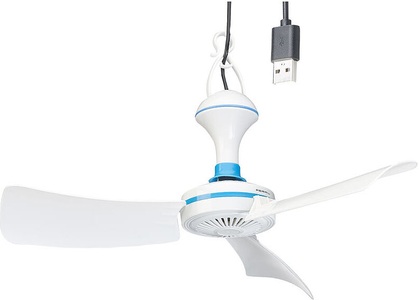Pearl, Pearl Mobiler USB-Deckenventilator mit Aufhänger, Ø 42 cm, 5 W, 300 U/Min., Mobiler USB-Deckenventilator mit Aufhänger, Ø 42 cm, 5 W, 300 U/Min.