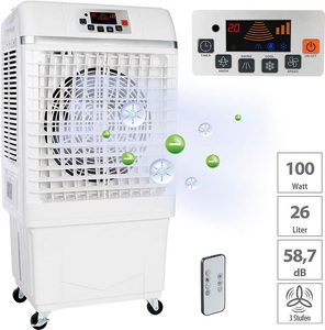 Sichler Haushaltsgeräte, Sichler Haushaltsgeräte 2in1-Luftkühler & Luftbefeuchter mit Ionisator, 26 Liter, 100 W, 25 m², 2in1-Luftkühler & Luftbefeuchter mit Ionisator, 26 Liter, 100 W, 25 m²
