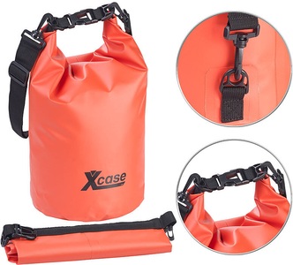 Xcase, Xcase Wasserdichter Packsack, strapazierfähige Industrie-Plane, 5 l, rot, Wasserdichter Packsack, strapazierfähige Industrie-Plane, 5 l, rot