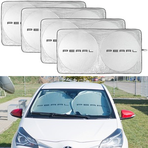 Lescars, Lescars 4er-Set Universal-Sonnenschutzfolien für die Kfz-Scheibe, 4er-Set Universal-Sonnenschutzfolien für die Kfz-Scheibe