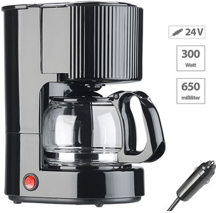 Rosenstein & Söhne, Rosenstein & Söhne LKW-Filterkaffee-Maschine, bis zu 3 Tassen, 650 ml, 24 Volt, 300 Watt, LKW-Filterkaffee-Maschine, bis zu 3 Tassen, 650 ml, 24 Volt, 300 Watt