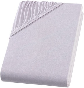 undefined, PREMIUM Jersey Topper für Boxspringbett, silber, PREMIUM Jersey Fixleintuch für Boxspringbett-Topper, silber