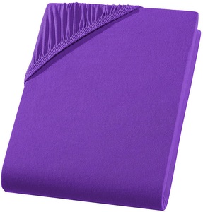 undefined, SUPERB Wasserbett/Boxspringbett Qualitäts-Jersey Fixleintuch, violett, SUPERB Wasserbett/Boxspringbett Jersey Fixleintuch, violett, Steg 40cm