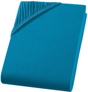 undefined, SUPERB Wasserbett/Boxspringbett Qualitäts-Jersey Fixleintuch, petrol, SUPERB Wasserbett/Boxspringbett Jersey Fixleintuch, petrol, Steg 40 cm