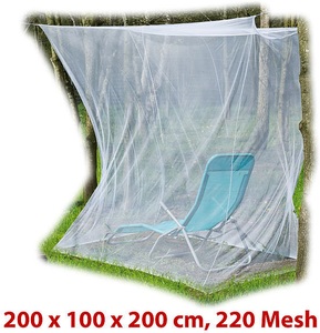 Infactory, infactory Moskitonetz für Innen & Aussen, 200 x 100 x 200 cm, 220 Mesh, weiss, Moskitonetz für Innen & Aussen, 200 x 100 x 200 cm, 220 Mesh, weiss