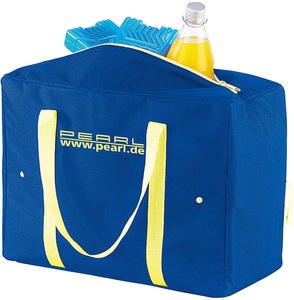 Pearl, Pearl Zusammenfaltbare Nylon-Kühltasche mit 21 Litern Volumen, EPE-isoliert, Zusammenfaltbare Nylon-Kühltasche mit 21 Litern Volumen, EPE-isoliert