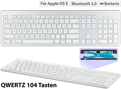 GeneralKeys, GeneralKeys Tastatur für Apple macOS mit Bluetooth, Nummernblock & Scissor-Tasten, Tastatur für Apple macOS mit Bluetooth, Nummernblock & Scissor-Tasten
