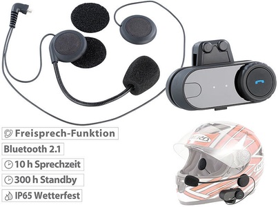 Navgear, NavGear Universal-Headset für Motorradhelme, mit Bluetooth, Universal-Headset für Motorradhelme, mit Bluetooth