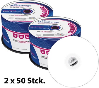 Mediarange, MediaRange CD-R 700MB 52x printable, 100er-Spindel, CD-R 700MB 52x printable, 100er-Spindel