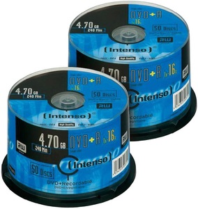 Intenso, Intenso DVD+R 4.7GB 16x, 100er-Spindel, DVD+R 4.7GB 16x, 100er-Spindel