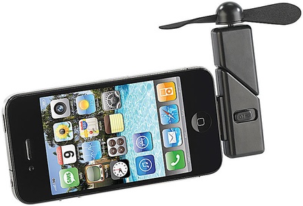 Callstel, Callstel Mini-Ventilator für iPhone & iPod touch mit Dock-Connector, 30-polig, Mini-Ventilator für iPhone & iPod touch mit Dock-Connector, 30-polig