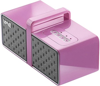 HERCULES, Hercules WAE-BTP03 Mini, mobiler Lautsprecher mit Bluetooth, pink/weiss, 8 Watt, WAE-BTP03 Mini, mobiler Lautsprecher mit Bluetooth, pink/weiss, 8 Watt