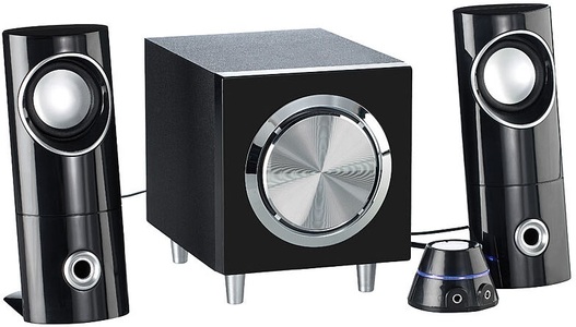 Auvisio, auvisio Aktives 2.1-Multimedia-Soundsystem mit Subwoofer MSX-220, 32 Watt, Aktives 2.1-Multimedia-Soundsystem mit Subwoofer MSX-220, 32 Watt