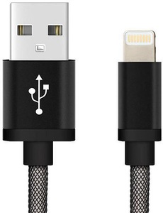 undefined, Ladekabel für Iphone (USB-Lightning) 1,0 Meter (Schwarz-Fishing-Netz), Ladekabel für Iphone (USB-Lightning) 1,0 Meter (Schwarz-Fishing-Netz)
