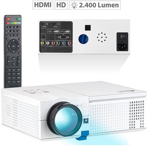 SceneLights, SceneLights LED-LCD-Beamer mit Media-Player, 1280 x 800 Pixel (HD) und 2.400 Lumen, LED-LCD-Beamer mit Media-Player, 1280 x 800 Pixel (HD) und 2.400 Lumen