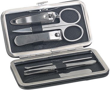 newgen medicals, newgen medicals Hochwertiges Maniküre-Set, 6-tlg., Edelstahl gebürstet, Klapp-Etui, Hochwertiges Maniküre-Set, 6-tlg., Edelstahl gebürstet, Klapp-Etui