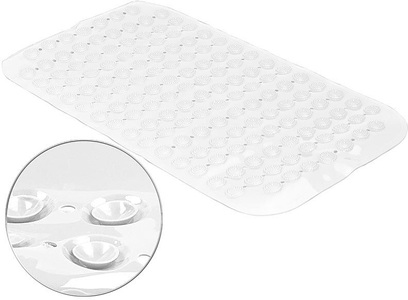 BadeStern, BadeStern Rutschfeste Badewannen-Matte mit Abflusslöchern, 72 x 38 cm, weiss, Rutschfeste Badewannen-Matte mit Abflusslöchern, 72 x 38 cm, weiss