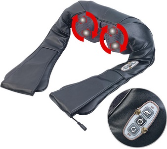 newgen medicals, newgen medicals Shiatsu-Massagegerät für Nacken und Schulter, IR-Tiefenwärme, 24 Watt, Shiatsu-Massagegerät für Nacken und Schulter, IR-Tiefenwärme, 24 Watt