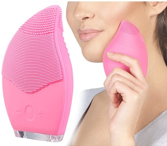 Sichler Beauty, Sichler Beauty Elektrische 3-Zonen-Gesichtsreinigungs-Bürste aus Silikon, Akku, IPX5, Elektrische 3-Zonen-Gesichtsreinigungs-Bürste aus Silikon, Akku, IPX5