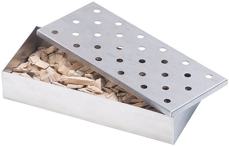 Rosenstein & Söhne, Rosenstein & Söhne Räucherbox aus rostfreiem Edelstahl, für Gas- und Holzkohlegrills, Räucherbox aus rostfreiem Edelstahl, für Gas- und Holzkohlegrills