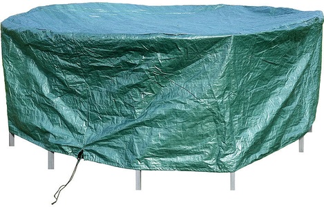 Royal Gardineer, Royal Gardineer Gewebe-Abdeckplane für runde Gartentische, 210 x 76 cm (Ø x H), Gewebe-Abdeckplane für runde Gartentische, 210 x 76 cm (Ø x H)