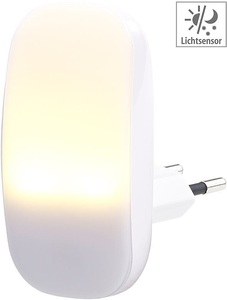 Lunartec, Lunartec Kompaktes LED-Steckdosen-Nachtlicht, Dämmerungssensor, 1 lm, 0,25 W, Kompaktes LED-Steckdosen-Nachtlicht, Dämmerungssensor, 1 lm, 0,25 Watt