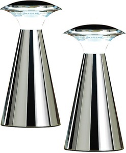 Lunartec, Lunartec Edelstahl LED-Tischleuchte, 2er Set, Edelstahl LED-Tischleuchte, 2er Set