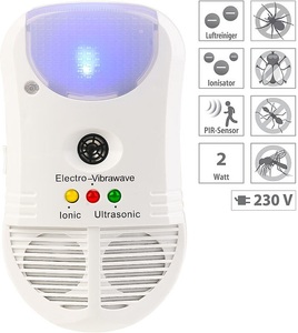 Exbuster, Exbuster 3in1-Ultraschall-Schädlingsvertreiber, PIR-Nachtlicht & Luftreiniger, 3in1-Ultraschall-Schädlingsvertreiber, PIR-Nachtlicht & Luftreiniger