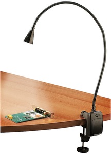 Lunartec, Lunartec LED-Grill-, BBQ- & Arbeits- Schwanenhals-Lampe mit Schraubklemme, LED-Grill-, BBQ- & Arbeits- Schwanenhals-Lampe mit Schraubklemme