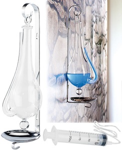Infactory, infactory Historisches Goethe-Barometer aus Glas, Historisches Goethe-Barometer aus Glas