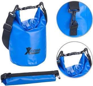 Xcase, Xcase Wasserdichter Packsack, strapazierfähige Industrie-Plane, 5 l, blau, Wasserdichter Packsack, strapazierfähige Industrie-Plane, 5 l, blau