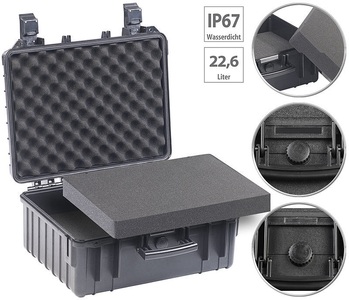Xcase, Xcase Staub- und wasserdichter Koffer, medium, 444 x 369 x 199 mm, IP67, Staub- und wasserdichter Koffer, medium, 444 x 369 x 199 mm, IP67