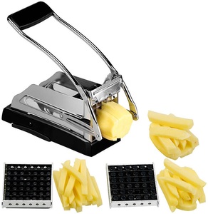 Rosenstein & Söhne, Rosenstein & Söhne Profi-Pommes- & Gemüseschneider mit 3 Schneide-Gittern und Saugfuss, Profi-Pommes- & Gemüseschneider mit 3 Schneide-Gittern und Saugfuss