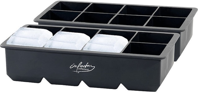 Infactory, infactory 2er-Set XXXL-Eiswürfelformen für je 8 Eiswürfel, je 5x5x5cm, 2er-Set XXXL-Eiswürfelformen für je 8 Eiswürfel, je 5x5x5cm
