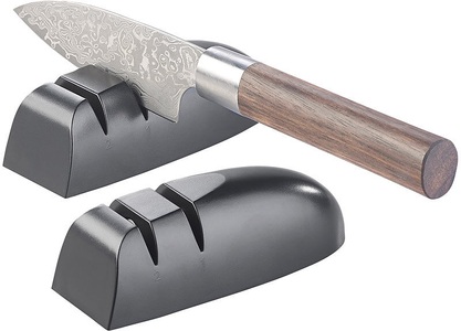 Rosenstein & Söhne, Rosenstein & Söhne 2er-Set Diamant-Hand-Messerschärfer für Stahl-& Keramik-Klingen, 2er-Set Diamant-Hand-Messerschärfer für Stahl-& Keramik-Klingen