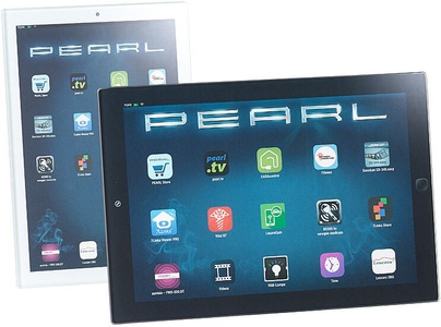 Pearl, Pearl 2er-Set Glas-Schneidebretter im Tablet-Design, 23 x 16 cm & 19 x 13 cm, 2er-Set Glas-Schneidebretter im Tablet-Design, 23 x 16 cm & 19 x 13 cm