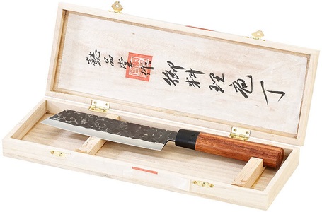 TokioKitchenWare, TokioKitchenWare Fleischmesser mit Echtholzgriff, handgefertigt, Fleischmesser mit Echtholzgriff, handgefertigt