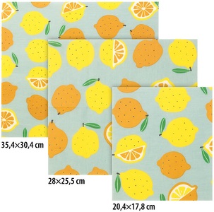 Rosenstein & Söhne, Rosenstein & Söhne 3er-Set Bienenwachspapier für Lebensmittel, 3 verschiedene Grössen, 3er-Set Bienenwachspapier für Lebensmittel, 3 verschiedene Grössen
