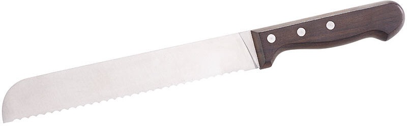 Rosenstein & Söhne, Rosenstein & Söhne Brotmesser mit 20-cm-Klinge und Griff aus Blackwood-Holz, Brotmesser mit 20-cm-Klinge und Griff aus Blackwood-Holz