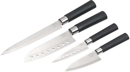 TokioKitchenWare, TokioKitchenWare 4-teiliges Küchenmesser-Set aus Edelstahl, 4-teiliges Küchenmesser-Set aus Edelstahl