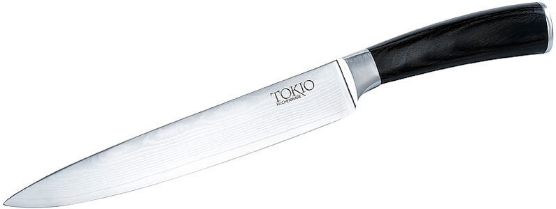 TokioKitchenWare, TokioKitchenWare Damast-Fleischmesser mit 19,5 cm Klinge, Damast-Fleischmesser mit 19,5 cm Klinge