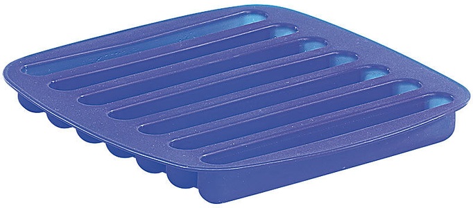 Rosenstein & Söhne, Rosenstein & Söhne 7-fach Silikonform für "Stab-Eis", Ideal für Flaschen, 7-fach Silikonform für 