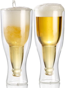 Infactory, infactory Doppelwandiges Bierglas, 0,2l im 2er-Set, Doppelwandiges Bierglas, 0,2l im 2er-Set